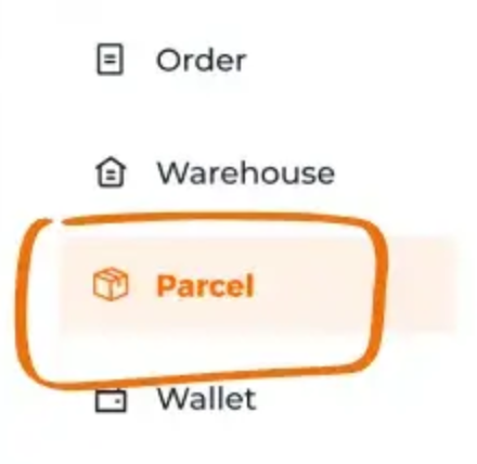 Order, Warehouse and Parcel navigation in the official Hoobuy tutorial